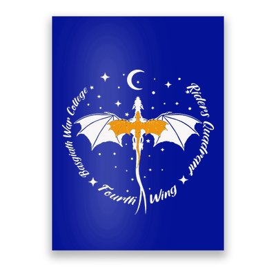 Fourth Wing Basgiath Fantasy Book Romantasy Dragons Yarros Poster