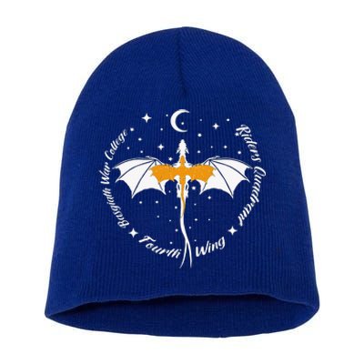 Fourth Wing Basgiath Fantasy Book Romantasy Dragons Yarros Short Acrylic Beanie