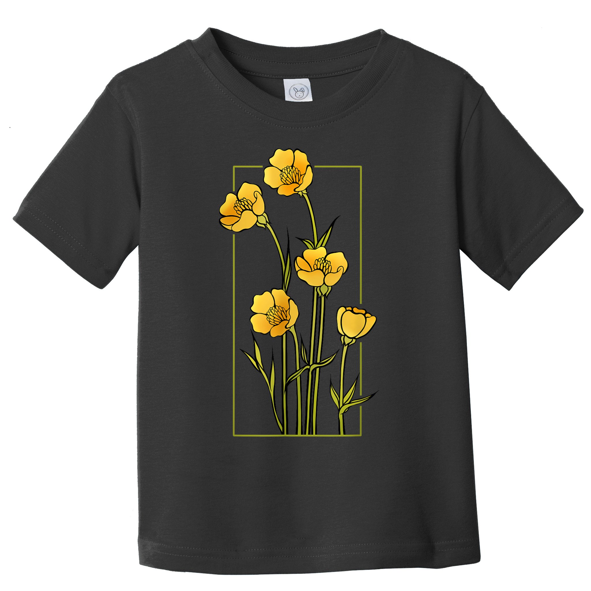 Floral Wildflower Bulbous Crowfoot Buttercup Flower Toddler T-Shirt