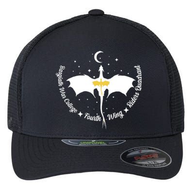 Fourth Wing Basgiath Fantasy Romantasy Dragons Yarros Flexfit Unipanel Trucker Cap