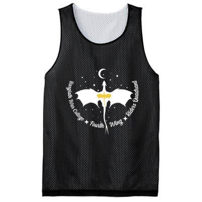 Fourth Wing Basgiath Fantasy Romantasy Dragons Yarros Mesh Reversible Basketball Jersey Tank