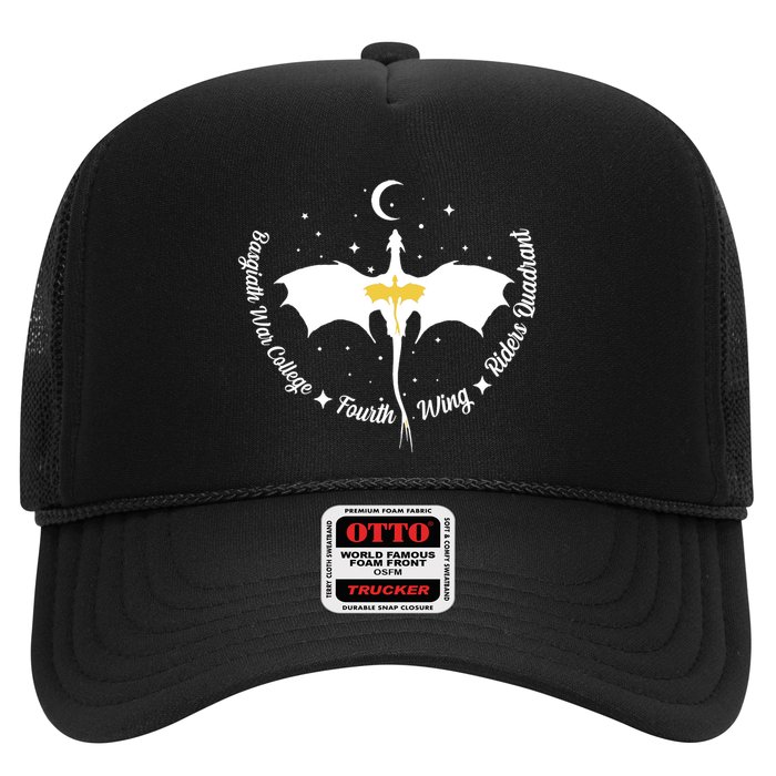 Fourth Wing Basgiath Fantasy Romantasy Dragons Yarros Trucker Hat