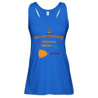 Funny Witch Broom Parking Meaningful Gift Ladies Essential Flowy Tank