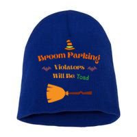 Funny Witch Broom Parking Meaningful Gift Short Acrylic Beanie