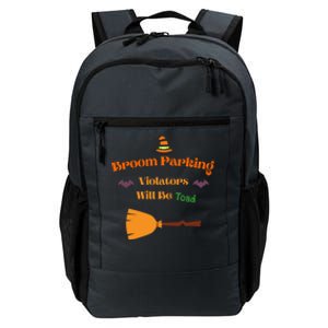 Funny Witch Broom Parking Meaningful Gift Daily Commute Backpack