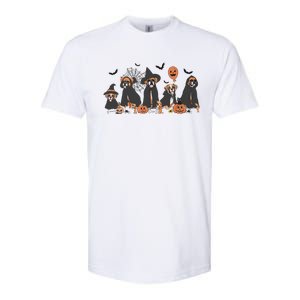 Five Witch Boxer Dog Halloween Boxer Dog Spooky Season Women Softstyle CVC T-Shirt