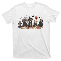 Five Witch Boxer Dog Halloween Boxer Dog Spooky Season Women T-Shirt