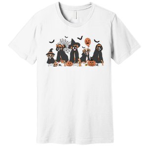 Five Witch Boxer Dog Halloween Boxer Dog Spooky Season Women Premium T-Shirt