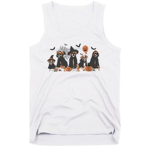 Five Witch Boxer Dog Halloween Boxer Dog Spooky Season Women Tank Top