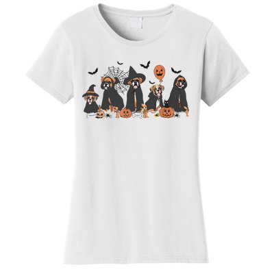 Five Witch Boxer Dog Halloween Boxer Dog Spooky Season Women Women's T-Shirt