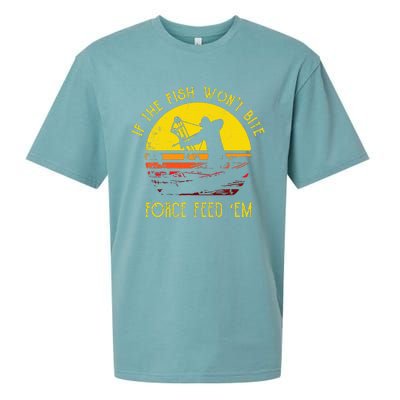 Fish WonT Bite Funny Bowfishing Sueded Cloud Jersey T-Shirt