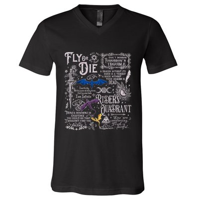 Fourth Wing Basgiath War College Bookish V-Neck T-Shirt