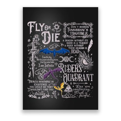 Fourth Wing Basgiath War College Bookish Poster