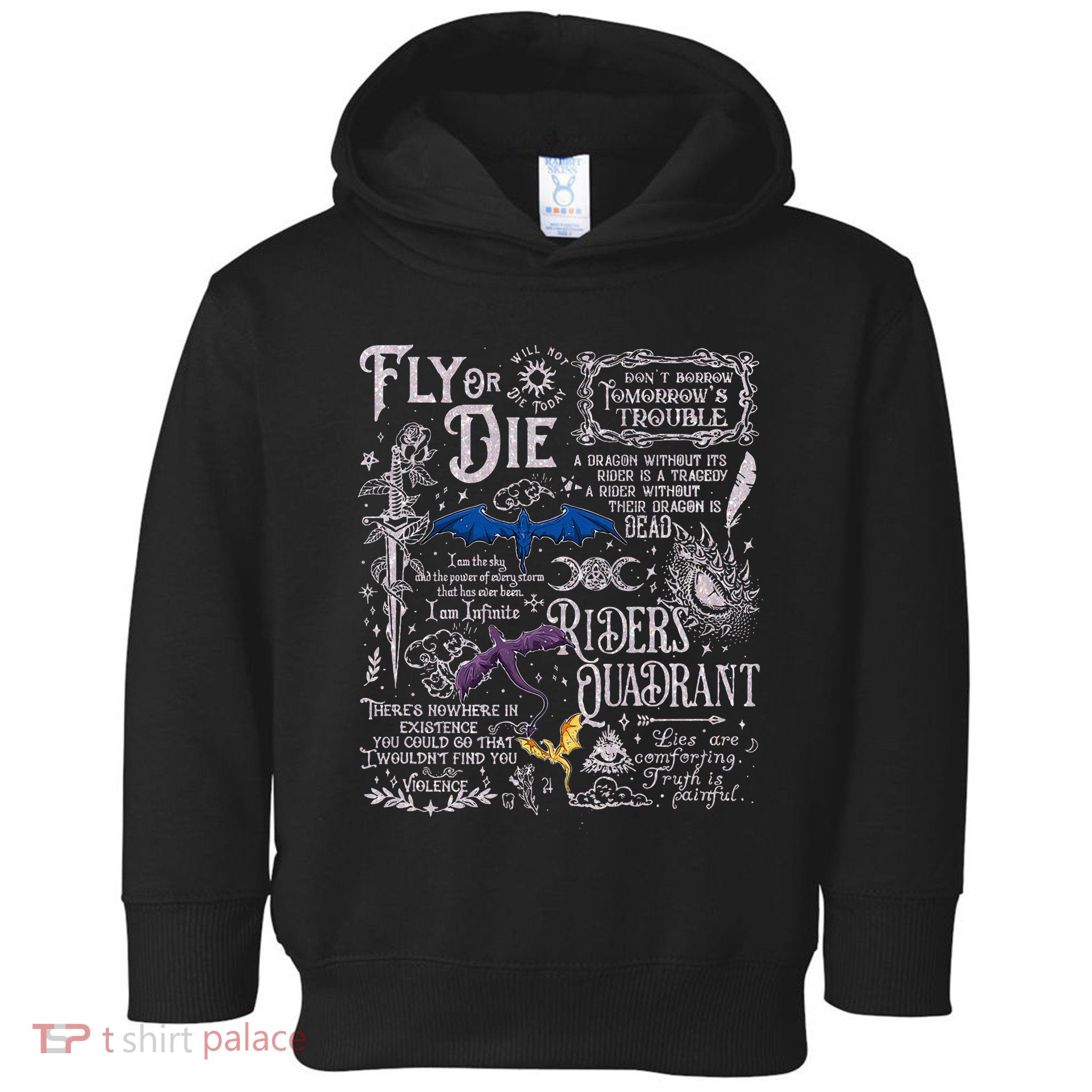 Fourth Wing Basgiath War College Bookish Toddler Hoodie