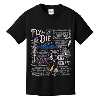 Fourth Wing Basgiath War College Bookish Kids T-Shirt
