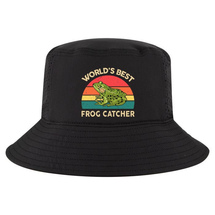Funny Worlds Best Frog Catcher Frog Hunter Cool Comfort Performance Bucket Hat