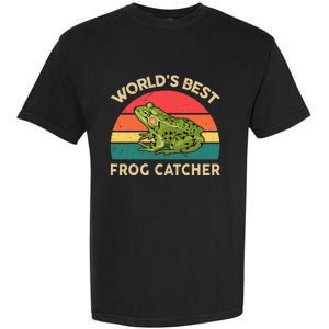 Funny Worlds Best Frog Catcher Frog Hunter Garment-Dyed Heavyweight T-Shirt