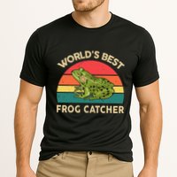 Funny Worlds Best Frog Catcher Frog Hunter Cooling Performance Crew T-Shirt