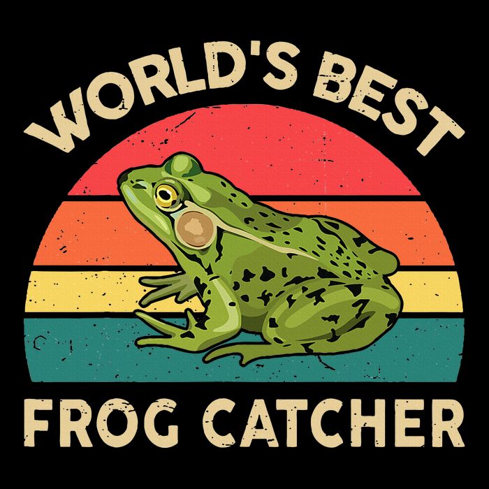 Funny Worlds Best Frog Catcher Frog Hunter Cooling Performance Crew T-Shirt