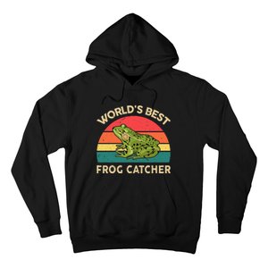 Funny Worlds Best Frog Catcher Frog Hunter Hoodie