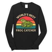 Funny Worlds Best Frog Catcher Frog Hunter Long Sleeve Shirt