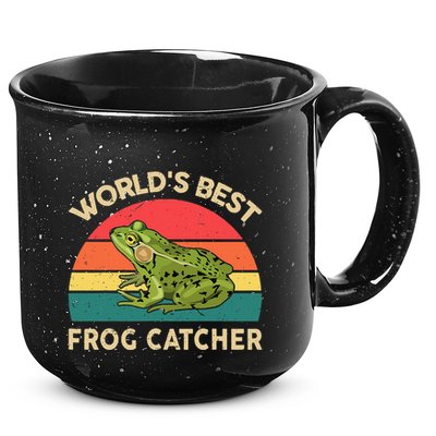 Funny Worlds Best Frog Catcher Frog Hunter 15oz Campfire Ceramic Mug