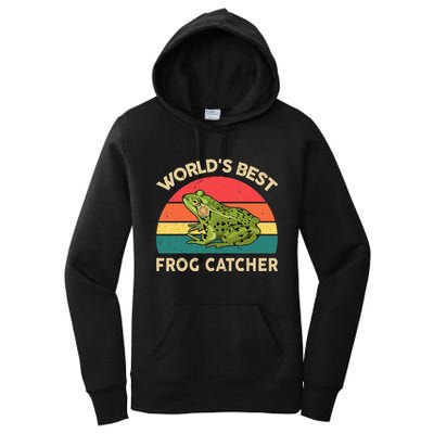 Funny Worlds Best Frog Catcher Frog Hunter Women's Pullover Hoodie
