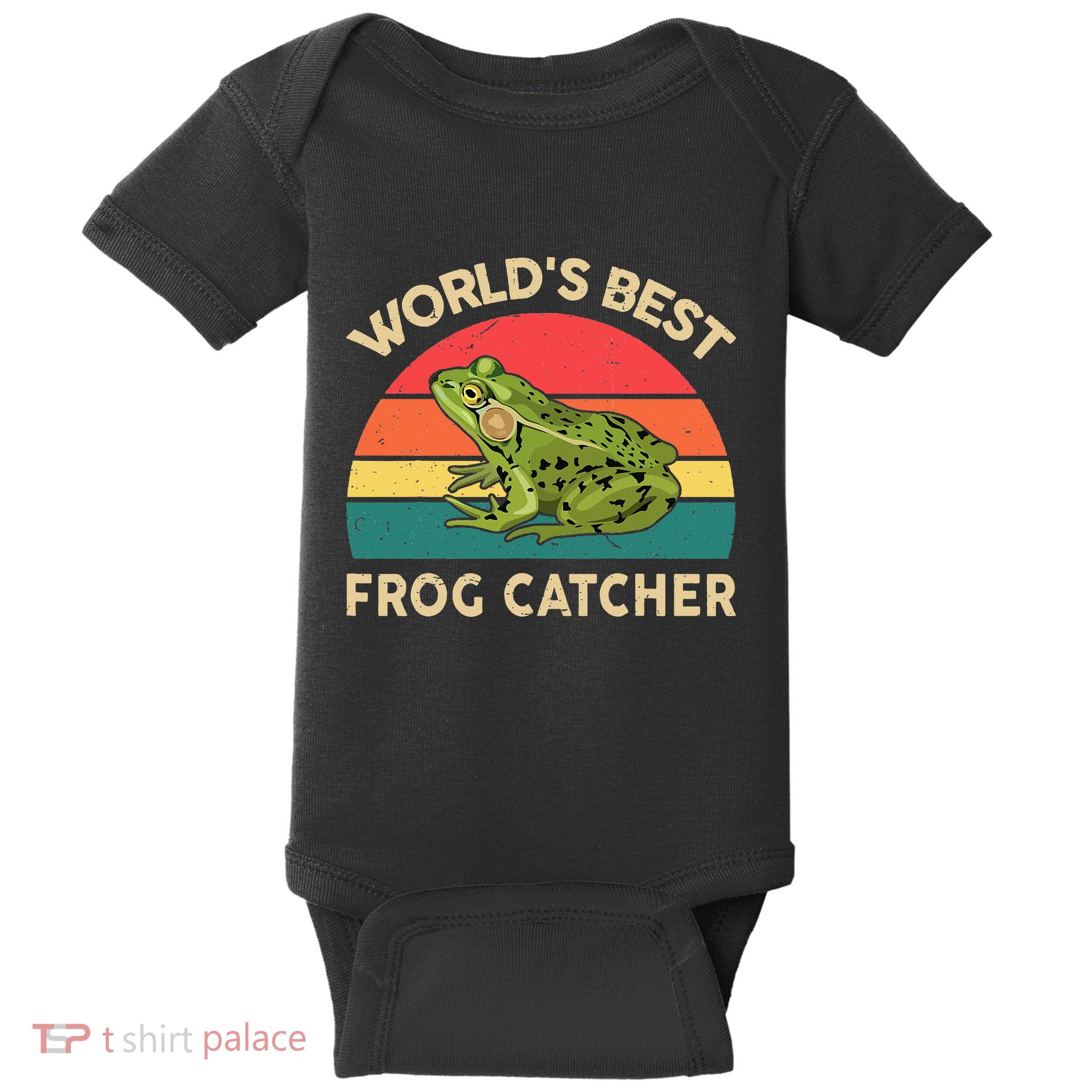 Funny Worlds Best Frog Catcher Frog Hunter Baby Bodysuit