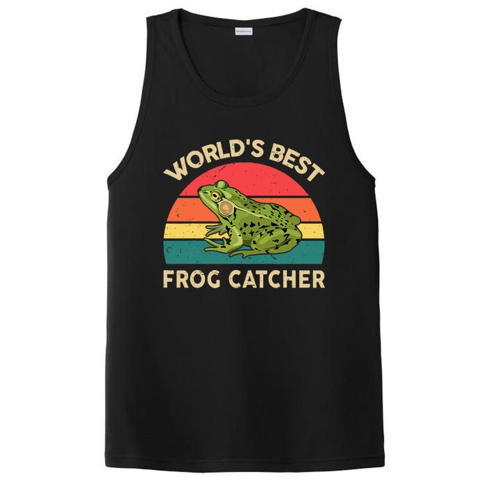 Funny Worlds Best Frog Catcher Frog Hunter PosiCharge Competitor Tank