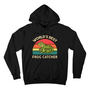 Funny Worlds Best Frog Catcher Frog Hunter Tall Hoodie