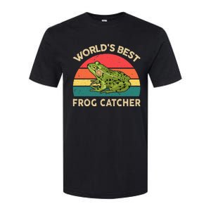 Funny Worlds Best Frog Catcher Frog Hunter Softstyle CVC T-Shirt