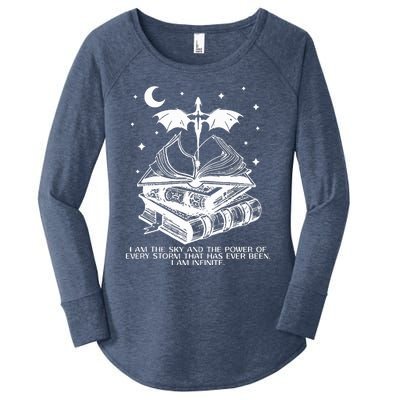 Fourth Wing Basgiath War College Bookish I Am The Sky  Women's Perfect Tri Tunic Long Sleeve Shirt