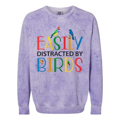 Funny Wild Bird Lover Birding Birdwatching Design Colorblast Crewneck Sweatshirt