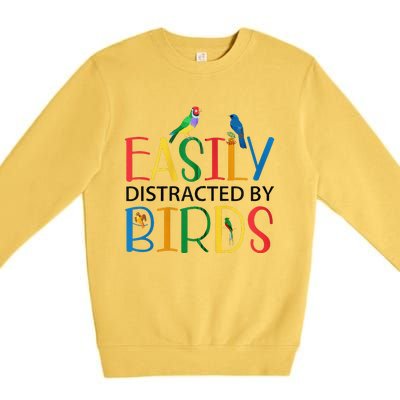 Funny Wild Bird Lover Birding Birdwatching Design Premium Crewneck Sweatshirt