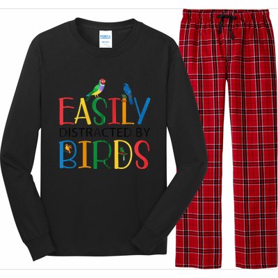 Funny Wild Bird Lover Birding Birdwatching Design Long Sleeve Pajama Set