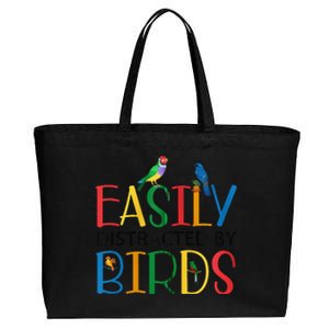 Funny Wild Bird Lover Birding Birdwatching Design Cotton Canvas Jumbo Tote