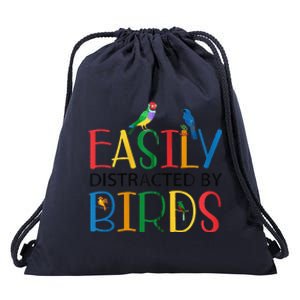 Funny Wild Bird Lover Birding Birdwatching Design Drawstring Bag