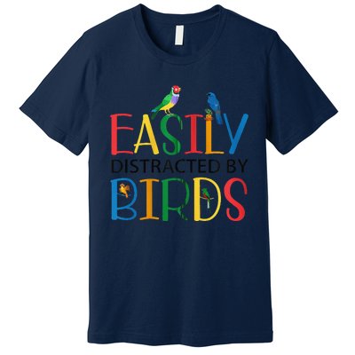 Funny Wild Bird Lover Birding Birdwatching Design Premium T-Shirt