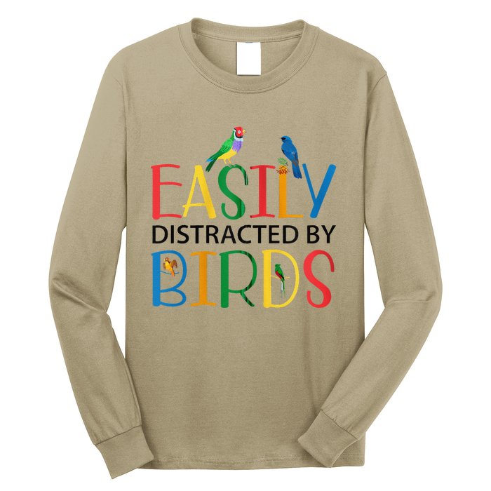 Funny Wild Bird Lover Birding Birdwatching Design Long Sleeve Shirt