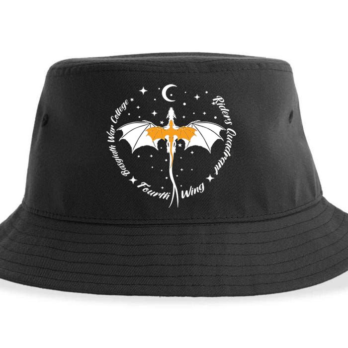 Fourth Wing Basgiath Fantasy Book Romantasy Dragons Yarros Sustainable Bucket Hat