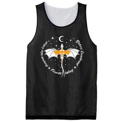 Fourth Wing Basgiath Fantasy Book Romantasy Dragons Yarros Mesh Reversible Basketball Jersey Tank