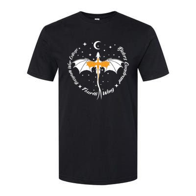 Fourth Wing Basgiath Fantasy Book Romantasy Dragons Yarros Softstyle CVC T-Shirt