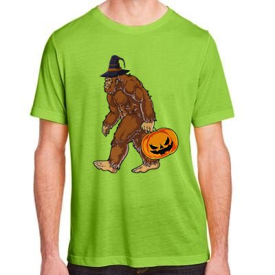 Funny Witch Bigfoot Pumpkin Halloween Costume Adult ChromaSoft Performance T-Shirt