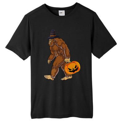 Funny Witch Bigfoot Pumpkin Halloween Costume Tall Fusion ChromaSoft Performance T-Shirt