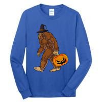 Funny Witch Bigfoot Pumpkin Halloween Costume Tall Long Sleeve T-Shirt