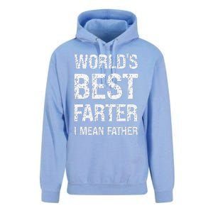 Funny Worlds Best Farter I Mean Father Cool Fathers Day Unisex Surf Hoodie