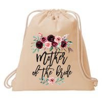 Floral Wreath Bridal Team Matching Present Set Drawstring Bag