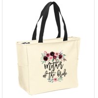 Floral Wreath Bridal Team Matching Present Set Zip Tote Bag