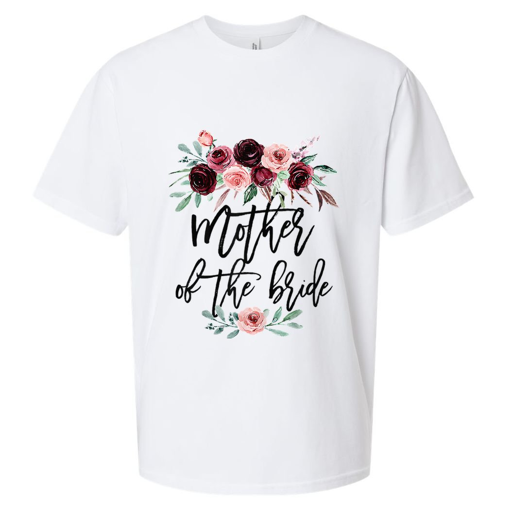 Floral Wreath Bridal Team Matching Present Set Sueded Cloud Jersey T-Shirt
