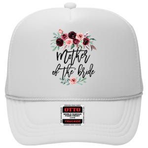 Floral Wreath Bridal Team Matching Present Set High Crown Mesh Back Trucker Hat